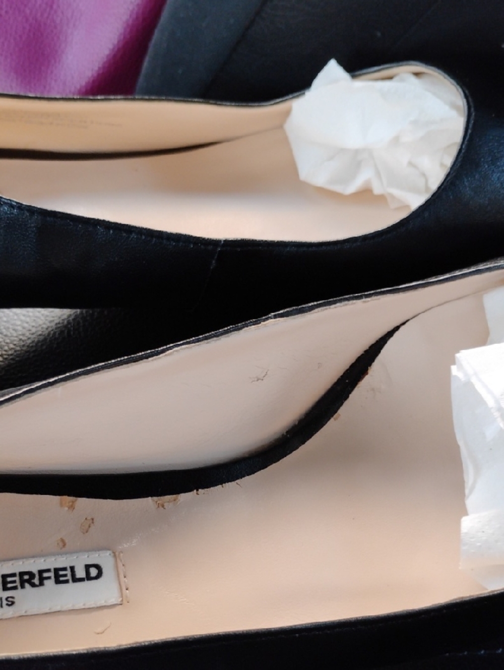 Karl Lagerfeld Charee Block Heeled Shoes Sz9M - Picture 10 of 11